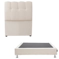 thumbnail image 1 of Box Base Cama Individual + Cabecera Nube Beige, 1 of 8