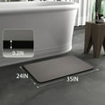 thumbnail image 5 of Jeoa Bathroom Rugs, Ultra Soft, Absorbent, Non-Slip Bath Mat, Machine Washable（Dark Gray，24"x35"）, 5 of 8