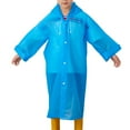 thumbnail image 2 of HLONK Imperméable Résistant à l'Eau pour Enfants Manteau de Pluie pour Enfants Poncho de Pluie Réutilisable Veste pour Garçons et Filles, 2 of 7