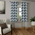 thumbnail image 2 of Ambesonne Leaf Print Grommet Curtain, Hawaii Tropical Leaves, 50"x72", Slate Blue Pale Grey, 2 of 5