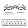 thumbnail image 3 of Qarigey Gafas de lectura de periódico plegables para hombre, anteojos antiazules, lentes de resina sin tornillos, gafas de grados cuadrados Type1 NO1, 3 of 6