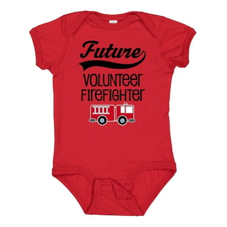 

Inktastic Volunteer Firefighter Future Job Gift Baby Boy or Baby Girl Bodysuit