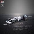 thumbnail image 1 of Bburago-coche de carreras modelo Mercedes Benz AMG, escala 1:43, F1 Team Driver, coches de Fórmula, juguete estático 2022 W13 W12 W10 #44 #77 Fivean unisex, 1 of 2