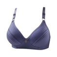 thumbnail image 3 of Loopsun Womens Bras Plus Size, Woman's Comfortable Breathable Bra Underwear No Rims Blue M, 3 of 4
