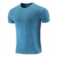 thumbnail image 3 of BUIGTTKLOP Workout Tops for Mens Short Sleeve Athletic Shirts Crewneck Slim Fitted Running Gym Tees, 3 of 5
