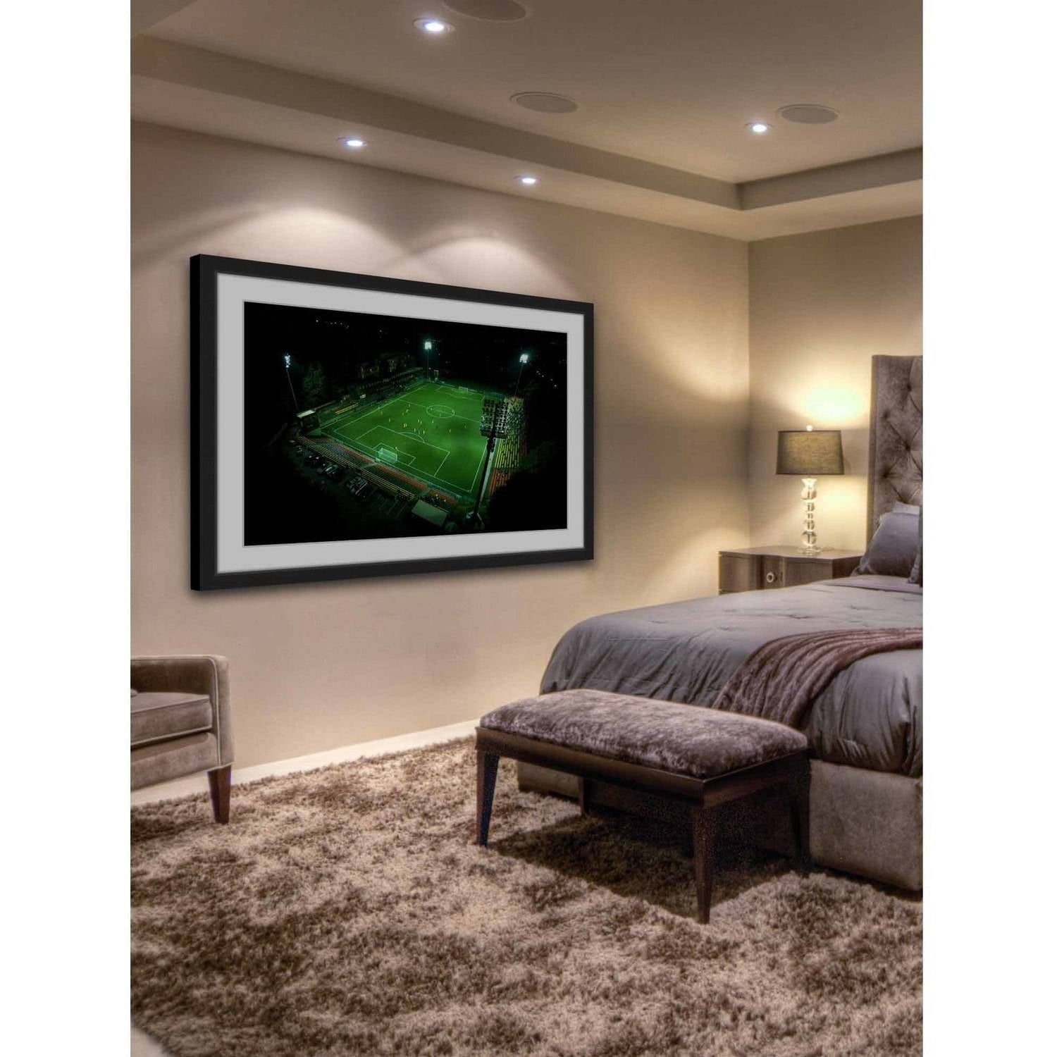 Marmont Hill "Soccer Field" By Karolis Janulis Framed Painting Art Print, 18.0" x 1.5"