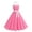 Pink, variant on Lovzfmll Printed Halter Tie Waist A-Line Maxi Women's Casual Dress Polka Dot Vintage Audrey Hepburn Style Sleeveless Relaxed Fit Sweetheart Red, 2XL