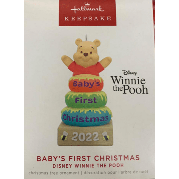Hallmark 2022 Disney Winnie the Pooh Baby First Christmas Ornament New
