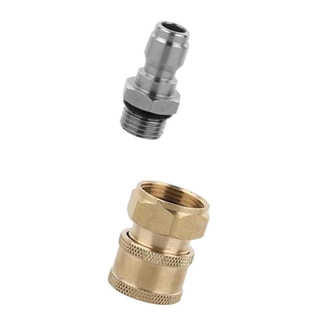 2x adaptador de limpiador de presión, conector, acopmiento, aire acondicionado de alto rendimiento Sunnimix Conector de manguera de lavado a presión