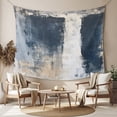 thumbnail image 2 of Navy Blue Grey Large Tapestry for Bedroom Wall Hanging Tapestry, Modern Abstract Art Rustic Ceiling Backdrop Tapestries Poster Blanket Wall Decor for Teens Room Living Room Dorm 100" x 59", 2 of 8