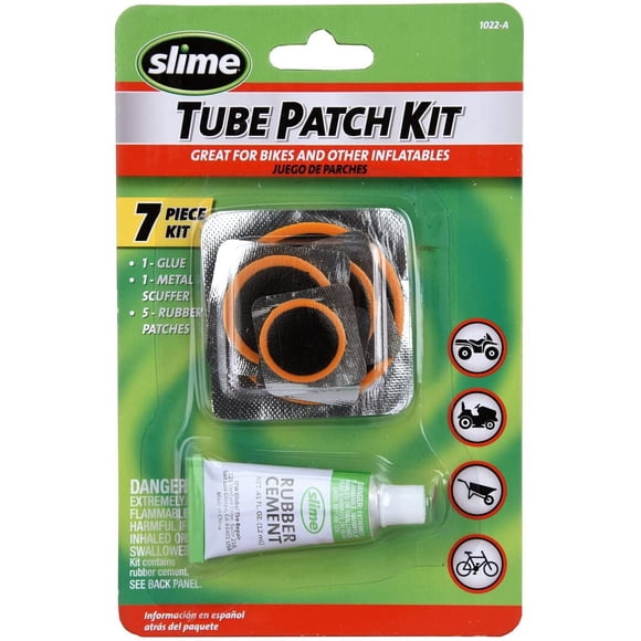 Kit de parches de caucho Slime 1022-A para bicicletas e inflables