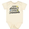thumbnail image 3 of Inktastic Love Doesnt Count Chromosomes with Yellow and Blue Ribbon Boys or Girls Baby Bodysuit, 3 of 5