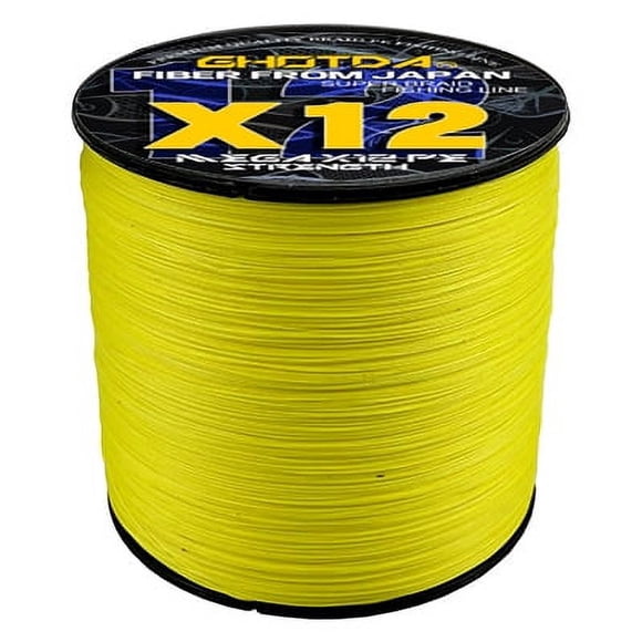 12x PE Braided Fishing Line 300M500M Braid Wire 25-120LB MultiColor Multifilament Fishing Line Carp Fishing11.3-54.5kg Yellow 500M-0.28MM-39LB