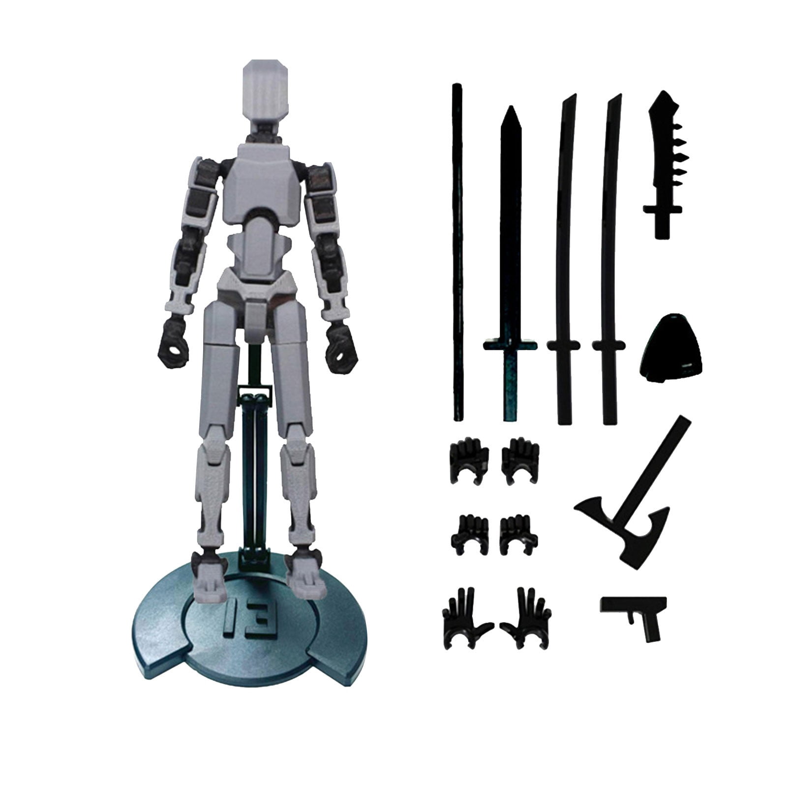 LSLJS Figurine Articulée Imprimée Robot Articulé 13 Figurines Factices Cadeaux Inclut standoffs, Poupée