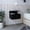 Black, variant on Wall Assembly Floating Side Table / Ideal for Bedrooms / Maximizes Available Space