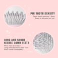 thumbnail image 4 of Cat Brush for Shedding and Pet Grooming, Pet Hair Remover Brush With Massager Function, Perfect to Short Long Haired Puppy Kitten Rabbit and Little Pets(White), 4 of 6