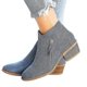 thumbnail image 2 of Botas Planas Con Doble Cremallera Para Mujer, Botines Cálidos De Cuero Para Invierno, 2 of 2