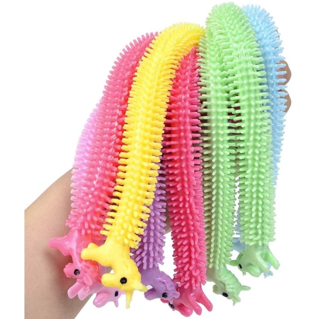 12 piezas coloridas sensoriales Fidget Stretch Toys Cuerdas elásticas Fidget Toy para relajación Terapia Gadgets Promover Focus Play Tool para niños Niñas Adolescentes con autismo Ansiedad, 6 colores