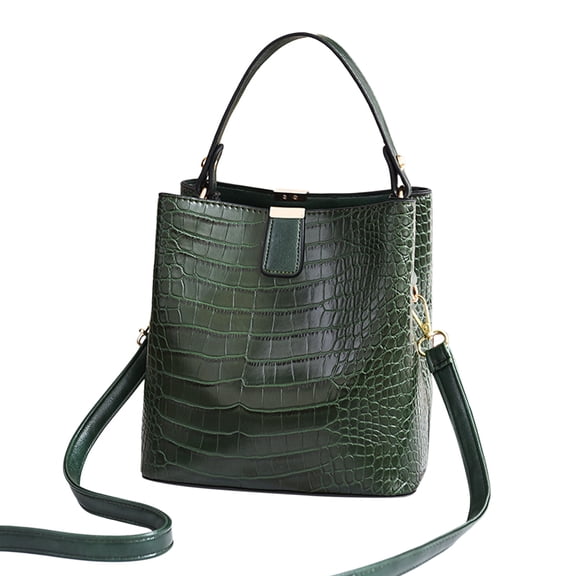 MUSOIE Tote Bag for Women Vintage Vegan Leather Mini Bucket Handbags Top-handle Shoulder Bags