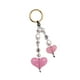 thumbnail image 5 of Llavero de cuentas, creativo, portátil, con forma de gato, ideal como regalo de cumpleaños o Año Nuevo. Corazón rosa, 5 of 9