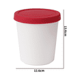 thumbnail image 2 of Tina apilable para helado dulce con tapa de silicona ajustada, contenedor de almacenamiento para congelador, 2 of 5