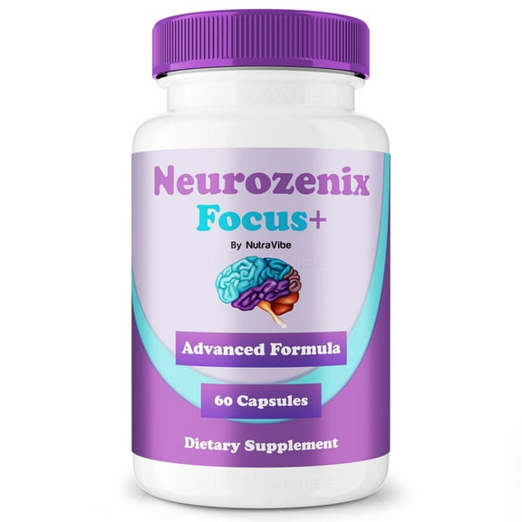 Neurozenix Focus  – Daily Formula with a Natural Blend to Help Maintain Focus, Memory & Concentration | Clean, Gentle, Easy-to-Swallow Capsules for Everyday Sharpness (60 Capsules)