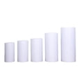 thumbnail image 6 of Efavormart Set of 5 White Metal Cylinder Pillar Prop Stands For Wedding Aisle, Round Plinth Pedestal Display Boxes - 20", 22", 24", 30", 34", 6 of 10