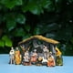thumbnail image 5 of Figura Natividad Navidad Con Escena Pesebre Jesús Artesanías Pintadas A Mano, 5 of 5