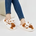 thumbnail image 7 of Ecetana Fuzzy Slippers for Women Cute Cow House Slippers Non-Slip Home Shoes with Memory Foam, 7 of 7