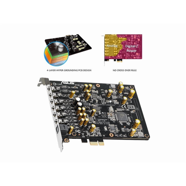 ASUS Xonar AE PCIe Sound Card, 7.1 Channels, 24-bit, 192KHz, PCI