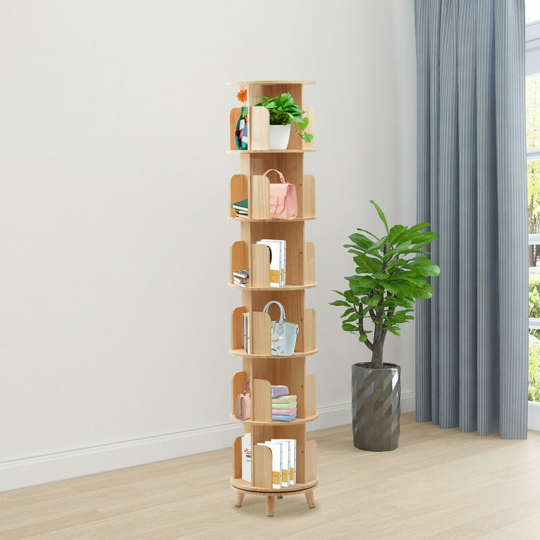 Rotating Bookshelf Tower, 360 Display Spinning Bookshelf, 4 Tier Revolving  Bookcase for Kids&Adults, Rotating Bookcase for Bedroom, Living Room, Study