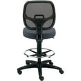 thumbnail image 3 of Armless Mesh Drafting Stool, Fabric, Gray, Mid Back, 3 of 6