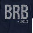 thumbnail image 3 of Instant Message - Brb Jesus - Men's Short Sleeve Graphic T-Shirt, 3 of 6