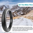 thumbnail image 4 of Meghna Bike Fat Tire 26x3.0 inch 2 pack Bicycle Tire Heavy Duty Wear-Resistant Mountain Snow Tire 26 inch for E-Bike Black, 4 of 8