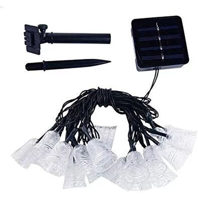Dinheiro Cadena de luces solares con 8 modos de luces navideñas para jardín, patio, césped y patio