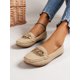 thumbnail image 2 of Rhinestone & Chain Decor Litchi Embossed Loafers, Black Fashionable Rhinestone & Metallic Chain Decor Solid Color Loafers, 2 of 4
