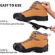 thumbnail image 3 of Clavos para zapatos, garras para zapatos, crampones para zapatos en invierno con un paquete de 15 clavos de nieve de repuesto Ormromra LL-2283-1, 3 of 7