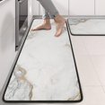 thumbnail image 2 of Kitchen Rugs Sets Of 2,White Gold Marble Pattern Anti Fatigue Kitchen Mat Rugs Non Slip Washable,Decorative Kitchen Floor Mats for Kitchen,Sink,Laundry,17"x47"+17"x47", 2 of 5