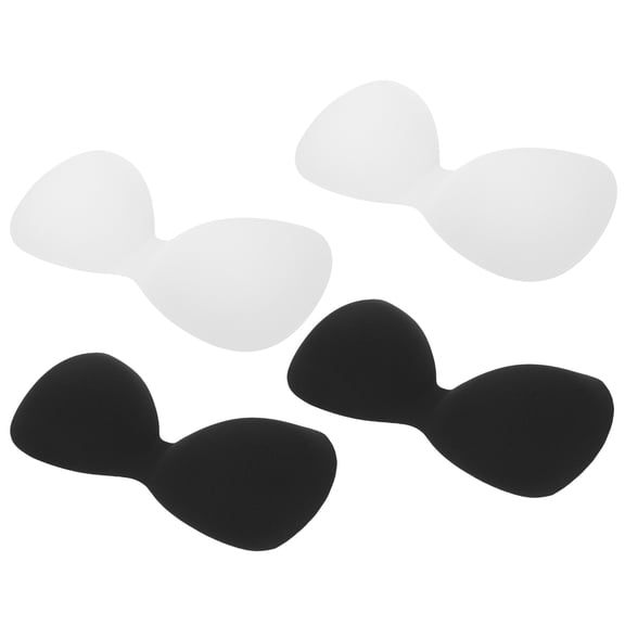 UPOUART Breathable Sports Bra Inserts for Women and Girls, Comfortable Reusable Chest Pads, Assorted Colors, 4-Pack