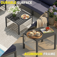 thumbnail image 6 of YODOLLA 7-Piece Patio Furniture Set with 2 Retractable 2-Seater Sofa Beds & 4 Convertible Lounge Chairs, 8-Seat Outdoor Conversation Set with 2 Coffee Tables, Navy, 6 of 10