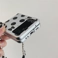 thumbnail image 4 of Fashionable Woman Case for Samsung Galaxy Z Flip 3 with Digit Print, Stylish Girls Phone Case for Galaxy Z Flip 3 Silver Plating, Cute Case for Z Flip 3 with Numbers Design (Case Only), 4 of 14