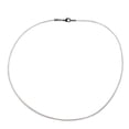 thumbnail image 2 of Gunmetal 1.8mm Fine White Leather Cord Necklace, 2 of 3