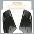 thumbnail image 4 of 1 Pair Car Vent Stickers Auto Side Air Flow Covers Vehicle Engine Hood Stickers, 4 of 9