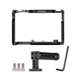 thumbnail image 3 of Andoer Camera Cage + Kit de manija superior Aleación de aluminio con orificios para tornillos de 1/4 pulg. Y 3/8 pulg. Montaje dual de zapata fría Compatible con Canon 5DS 5DR 5D Mark IV / III / II Andoer Jaula de cámara, 3 of 6
