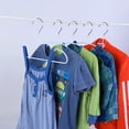 thumbnail image 4 of veeyidd Kids Metal Clothes Hangers, Anti-Slip resin Coated with Matte Baby Hangers White (11.8" Inch - 30 Pack), 4 of 6