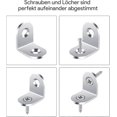 thumbnail image 5 of 20 Pcs 20x20mm Right Angle Bracket, Stainless Steel Angle Bracket 90 Degree Corner Bracket, L Shaped Angle Bracket Come With Screws, 5 of 5