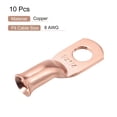 thumbnail image 3 of Uxcell Battery Cable Ends 0.27 Inch 8 AWG Ring Terminals Bare Copper Eyelet 10 Pcs, 3 of 5