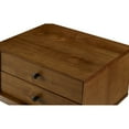 thumbnail image 3 of Camaflexi Mid-Century 2-Drawer Nightstand Cabinet, Castanho Finish, For Adults, 3 of 7