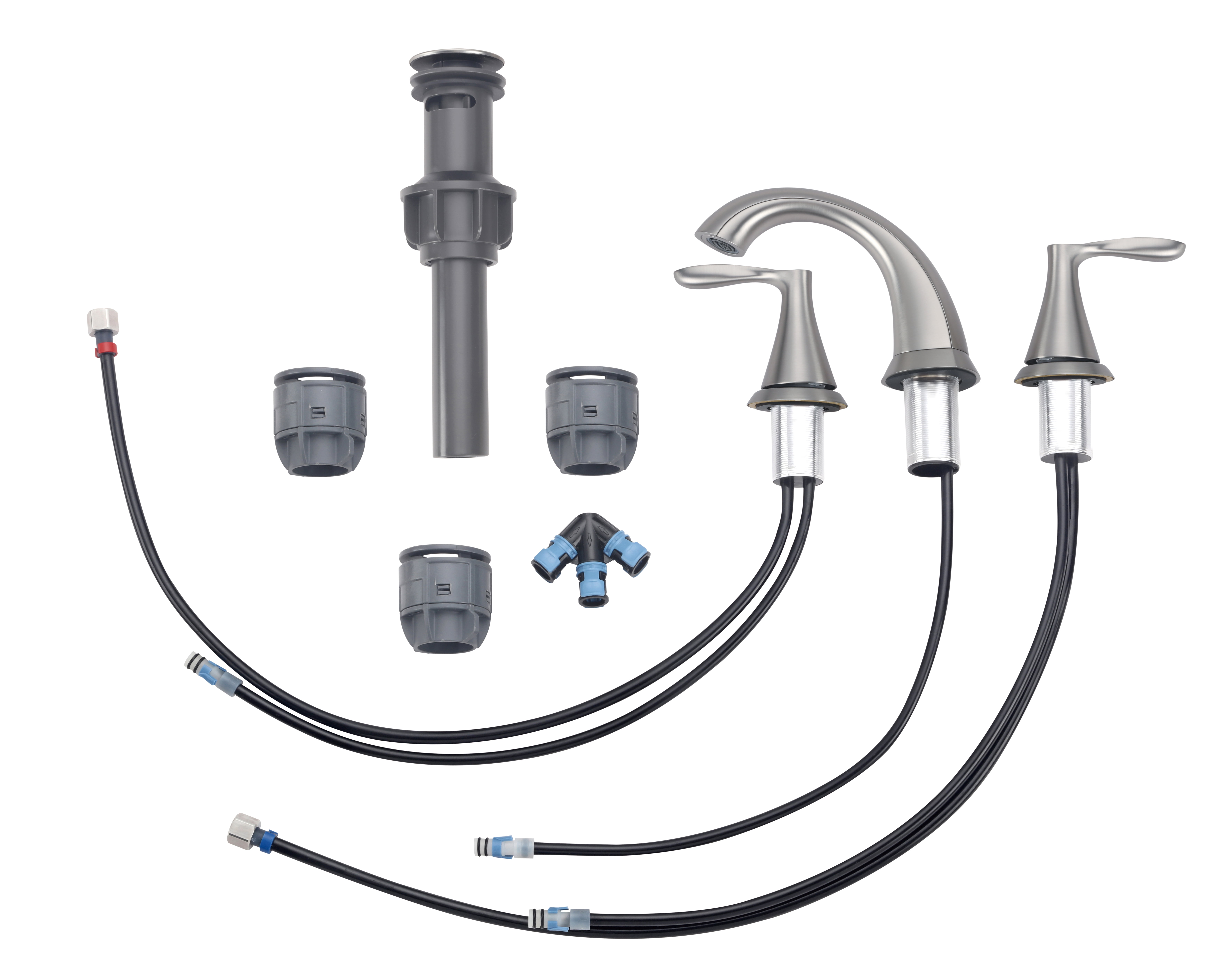 Better Homes & Gardens Simple Flair 8" Widespread Bathroom Faucet in Satin Nickel