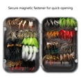 thumbnail image 4 of Bassdash Fly Fishing Assorted Flies Kit, Pack of 64 pcs Fly Lure including Dry Flies, Wet Flies, Nymphs, Streamers, Terrestrials, Leeches and More, with Magnetic Fly Box, 4 of 8